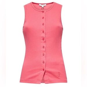 Jw Anderson Logo Embroidered Knit Top In Bubblegum Size: Large